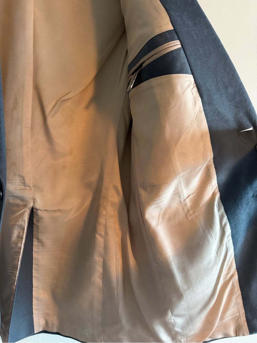 Vintage Sears Powder Blue Faux Suede Blazer 42 - Picture 12 of 13
